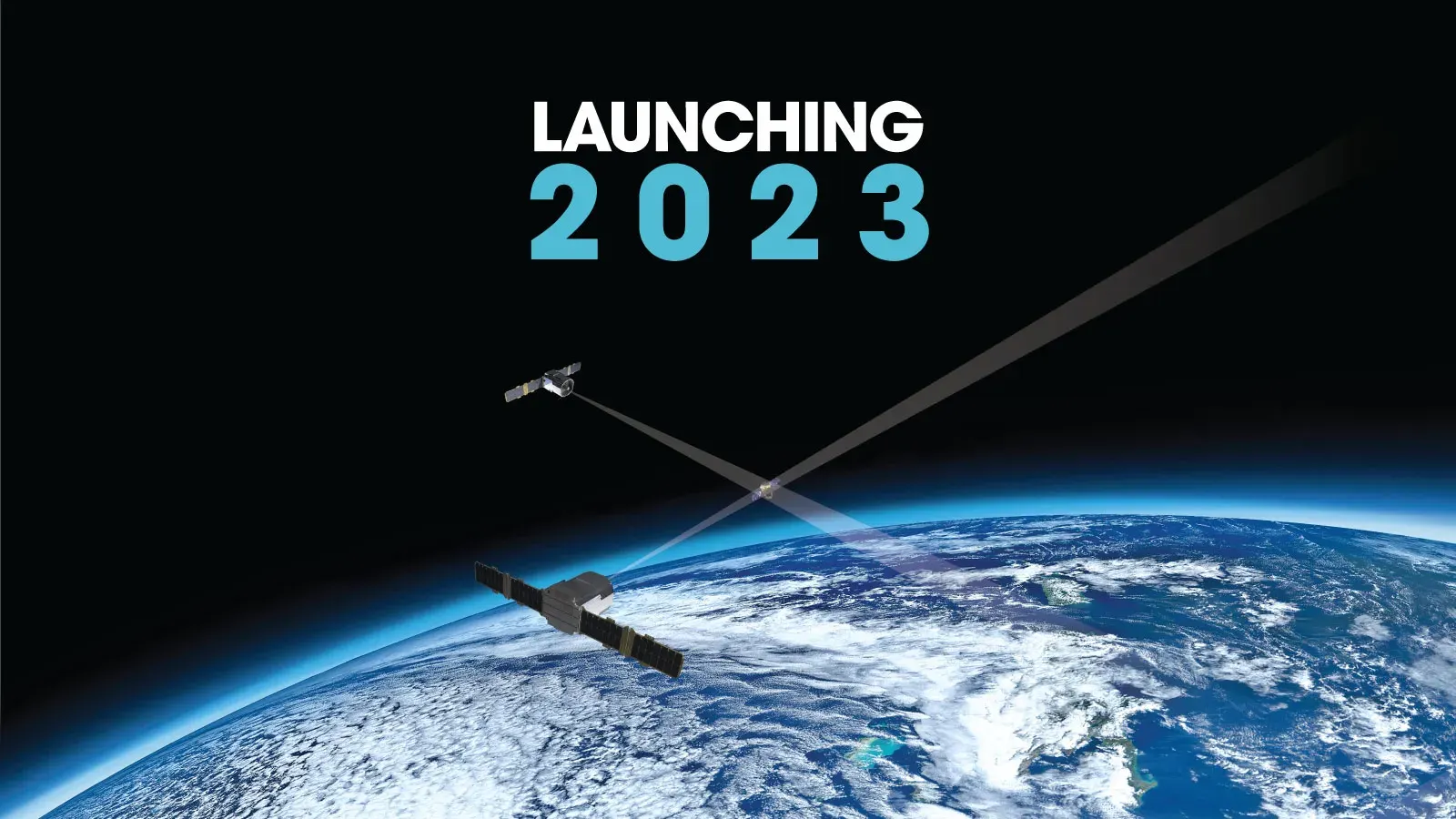 Promotional graphic for NorthStar’s Space Situational Awareness services launching in 2023 with Virgin Orbit