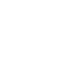 Minimal illustration of two location pins on a simple grid map connected by a dotted arc indicating a route or link.